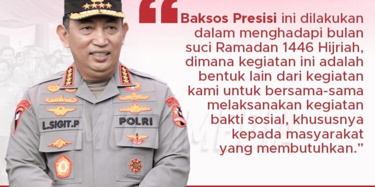 Sambut Ramadhan, Kapolda Bali Gelar Baksos Presisi Bersama Mahasiswa dan OKP