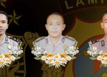 Tiga Polisi Lampung yang Tewas Ditembak Terima Kenaikan Pangkat Luar Biasa