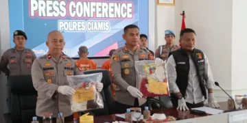 Konferensi Pers Polres Ciamis Kasus Kejahatan Seksual Anak