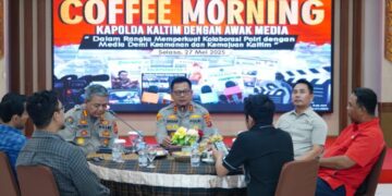 Kapolda Kaltim bersama Awak Media, Untuk Perkuat Sinergi dan Transparansi Informasi Publik