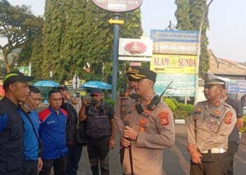 741 Personel Polres Cimahi Kawal Serikat Buruh ke Jakarta