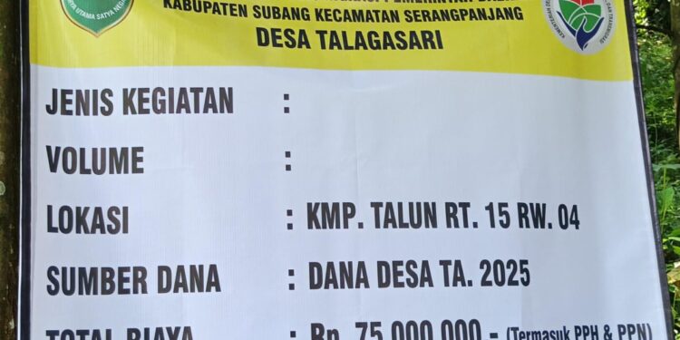 Pekerjaan Jalan Coran di Desa Talagasari Diduga Dikerjakan Asal, Warga Soroti Kualitas Jalan Usaha Tani