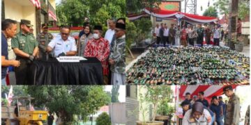 POLRESTA CIREBON MUSNAHKAN BARANG BUKTI HASIL KRYD
