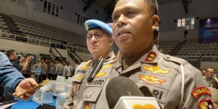 Kakorlantas Pimpin Tactical Floor Game (TFG), Rute Parkir (Rolakir) Pengamanan HUT ke-79 Bhayangkara