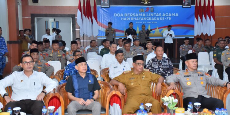 *Polda Sulteng Gelar Doa Lintas Agama Menjelang HUT Bhayangkara Ke-79*