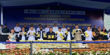 BNN RI musnahkan barang bukti narkotika hampir 600 kg dari 34 kasus periode April sampai Juni 2025