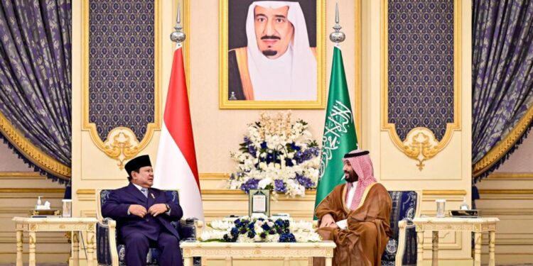 Presiden Prabowo Subianto Berkunjung Ke Arab Saudi Dijamu Oleh Pangeran Mohammed bin Salman bin Abdulaziz Al Saud