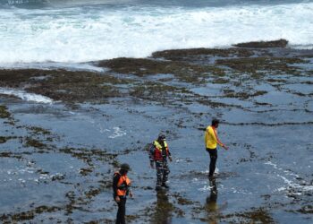 *Wisatawan Tenggelam di Pantai Sayang Heulang, Tim SAR Gabungan Terus Lakukan Pencarian*