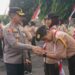Kapolres Purbalingga Pimpin Apel Pemberangkatan Pengukuhan Saka Bhayangkara