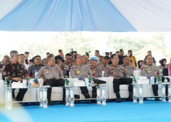 Dukung Penuh Program MBG, Kapolri Hadiri Groundbreaking 9 SPPG Polda Riau