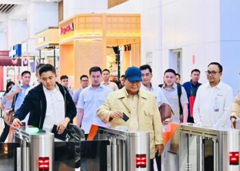 Presiden Prabowo Subianto ke Bandung Naik Kereta Whoosh
