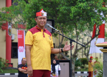 Senam Bersama, Lomba Memasak, Hingga Tarik Tambang Semarakkan Hari Kemerdekaan RI ke- 80 di Polda Kalteng