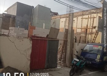 Miris !!! Pembangunan Tanpa PBG Di Wilayah Kemayoran Dibiarkan Oleh Pemda Terkait.