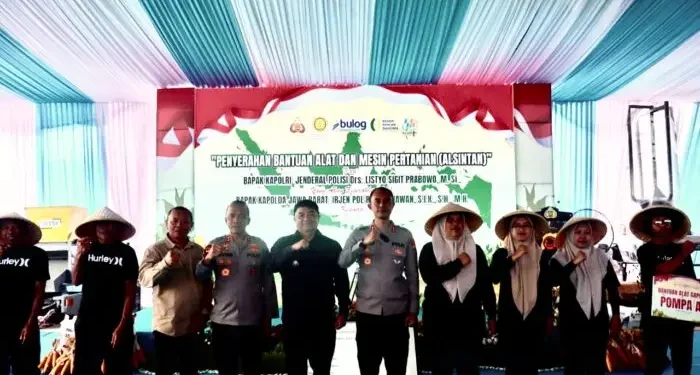 Melalui Program Ketahanan Pangan Polda Jabar Komitmen Dukung Lewat Panen Raya Serentak