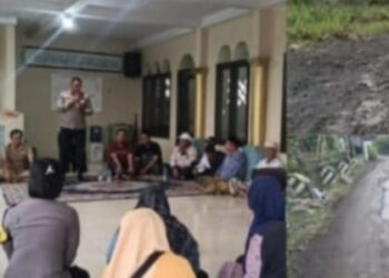 Warga Sukalaksana Tasikmalaya Curhat Ke Kapolres , Jalan Rusak 18 Tahun Belum Tersentuh Perbaikan
