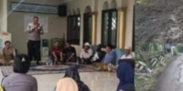 Warga Sukalaksana Tasikmalaya Curhat Ke Kapolres , Jalan Rusak 18 Tahun Belum Tersentuh Perbaikan