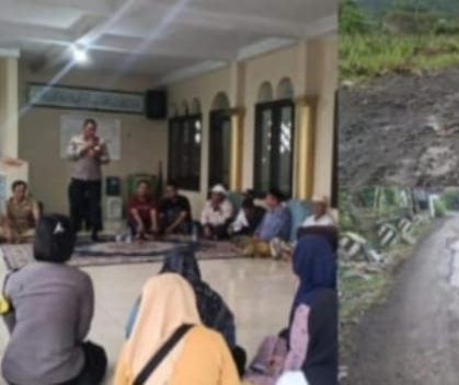 Warga Sukalaksana Tasikmalaya Curhat Ke Kapolres , Jalan Rusak 18 Tahun Belum Tersentuh Perbaikan