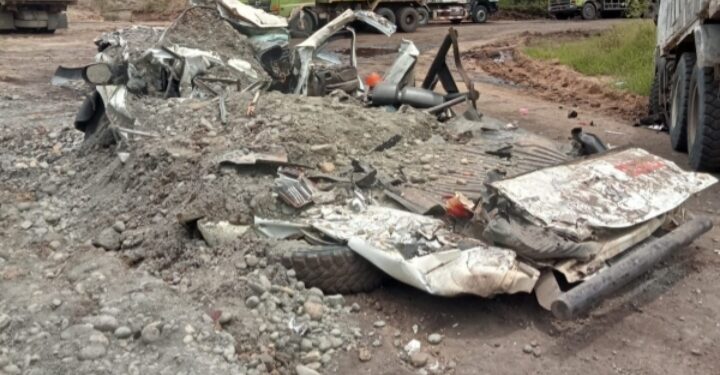 Angkutan Batubara Milik PT. RMK Group Hantam Pengemudi LV Doble Cabin Hingga Tewas