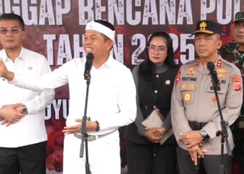 Dedi Mulyadi Gubernur Jabar Usai Apel Siaga Tanggap Bencana , Ini Komentarnya
