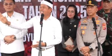Dedi Mulyadi Gubernur Jabar Usai Apel Siaga Tanggap Bencana , Ini Komentarnya