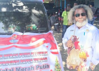 DPD Barisan Merah Putih Papua Tengah Gelar Pawai Natal Merah Putih 2025, Teguhkan Komitmen Papua Tengah Aman, Damai, dan Bersatu.