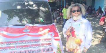 DPD Barisan Merah Putih Papua Tengah Gelar Pawai Natal Merah Putih 2025, Teguhkan Komitmen Papua Tengah Aman, Damai, dan Bersatu.