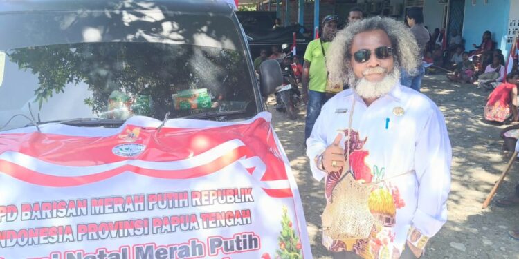 DPD Barisan Merah Putih Papua Tengah Gelar Pawai Natal Merah Putih 2025, Teguhkan Komitmen Papua Tengah Aman, Damai, dan Bersatu.