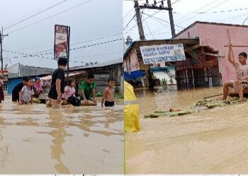 Warga Pematang Tengah Tanjung Pura Terkena Dampak Banjir Lengkap dengan Penderitaan