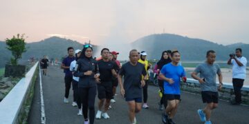 Kapolda Jabar Gelar Lari Pagi Bareng Personel di Purwakarta