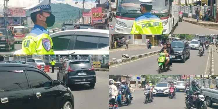 Jalur Malangbong–Tasikmalaya Meningkat, Terjadi Kepadatan Lalu Lintas Arus Balik Mudik