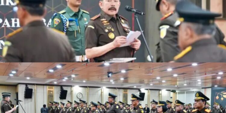 Jaksa Agung ST.Burhanuddin, Lantik Sutikno Sebagai Kajati Jabar, Siap Perkuat Penegakan Hukum Humanis