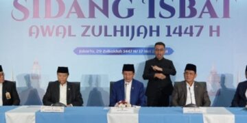 Menteri Agama, Nasruddin Umar Menyampaikan Hasil Sidang Isbat Penetapan Hari Raya Idul Adha 1447 Hijriah