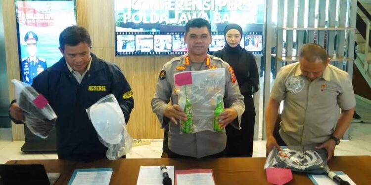 13 Tersangka Kericuhan Taman Sari Bandung Di Tetapkan Polda Jabar, Ketua Anarko Jadi Otak Aksi kerusuhan
