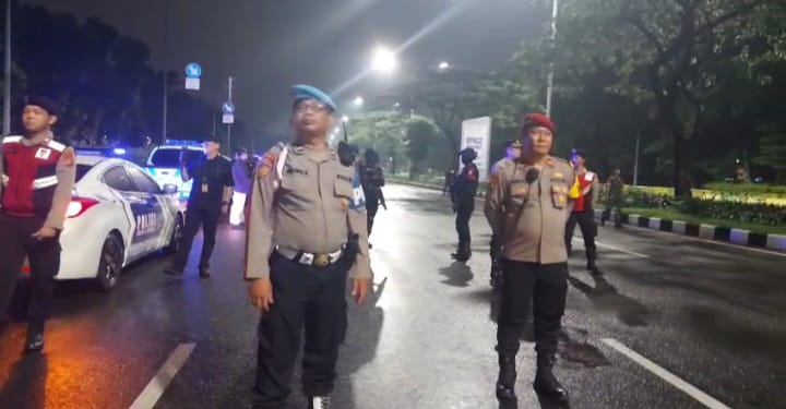 Cegah Tindak Kejahatan, Polsek Kemayoran Gelar Patroli Stasioner