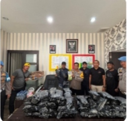 ” Polda Riau Sita 213,5 Kg Narkotika” Bertekad Berantas Narkoba Tuntas !