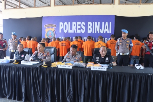 Operasi Antik Toba 2026, Polres Binjai Berhasil Mengungkap 23 Kasus Tindak Pidana Narkotika Dan Mengamankan 28 Tersangka