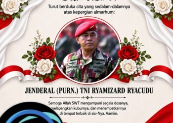 Dankodiklatad Letjen TNI Mohammad Hasan Turut Menghadiri Pemakaman Jenderal (Purn) Ryamizard Ryacudu di Taman Makam Pahlawan Kalibata, Jakarta