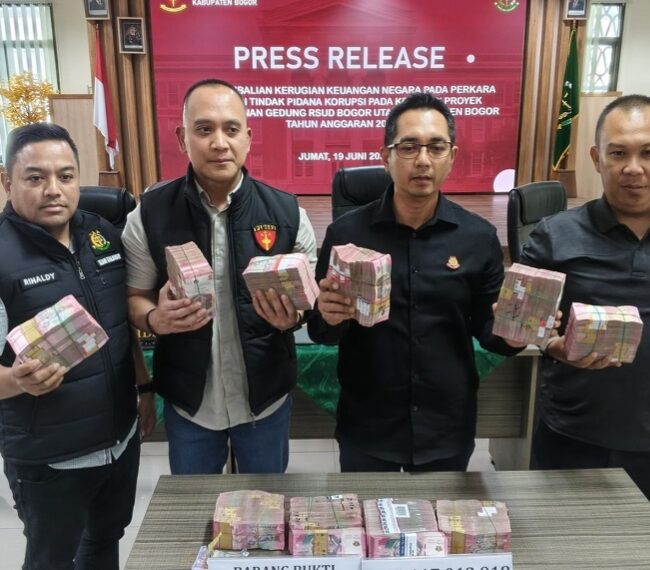Kejaksaan Negeri Bogor Tahan ASN Pemkab Bogor, Dugaan Korupsi Proyek RSUD Bogor Utara Rp. 93 Miliar