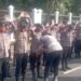 Kapolsek Kemayoran Bersama Personel Gabungan Siaga Amankan Aksi di Pintu Kiri Gedung DPR/MPR RI