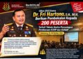 Jaksa Ahli Utama Dr Fri Hartono Berikan Pembekalan Kepada 200 Peserta Terkait Teknis Sentra Pemantapan Pembaruan KUHP dan KUHAP